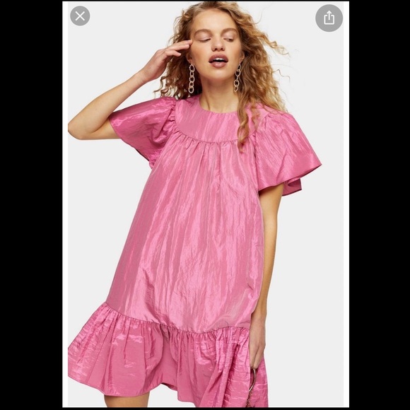 NWT Tophop Pink Taffeta Dress - Picture 2 of 2
